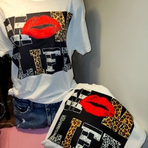 Beautiful Black Queens custom screen printed T-shirt and tote bag Combo